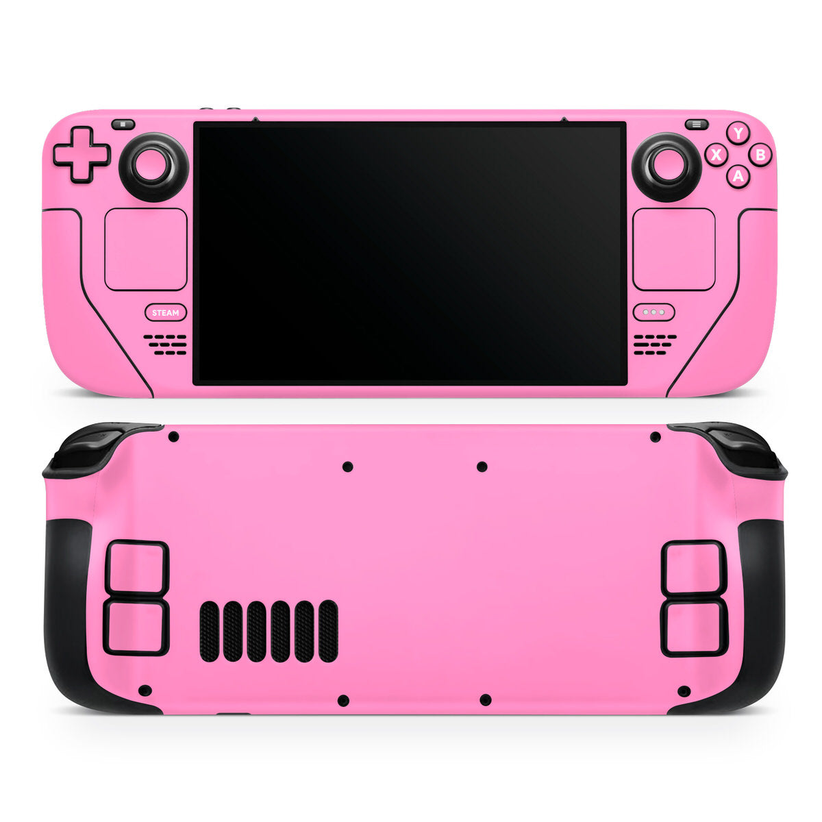 intense pink valve steam deck oled & lcd skin wrap