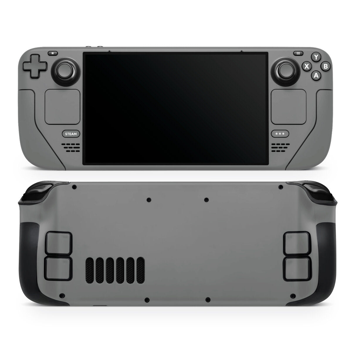 middle grey steam deck wrap skin