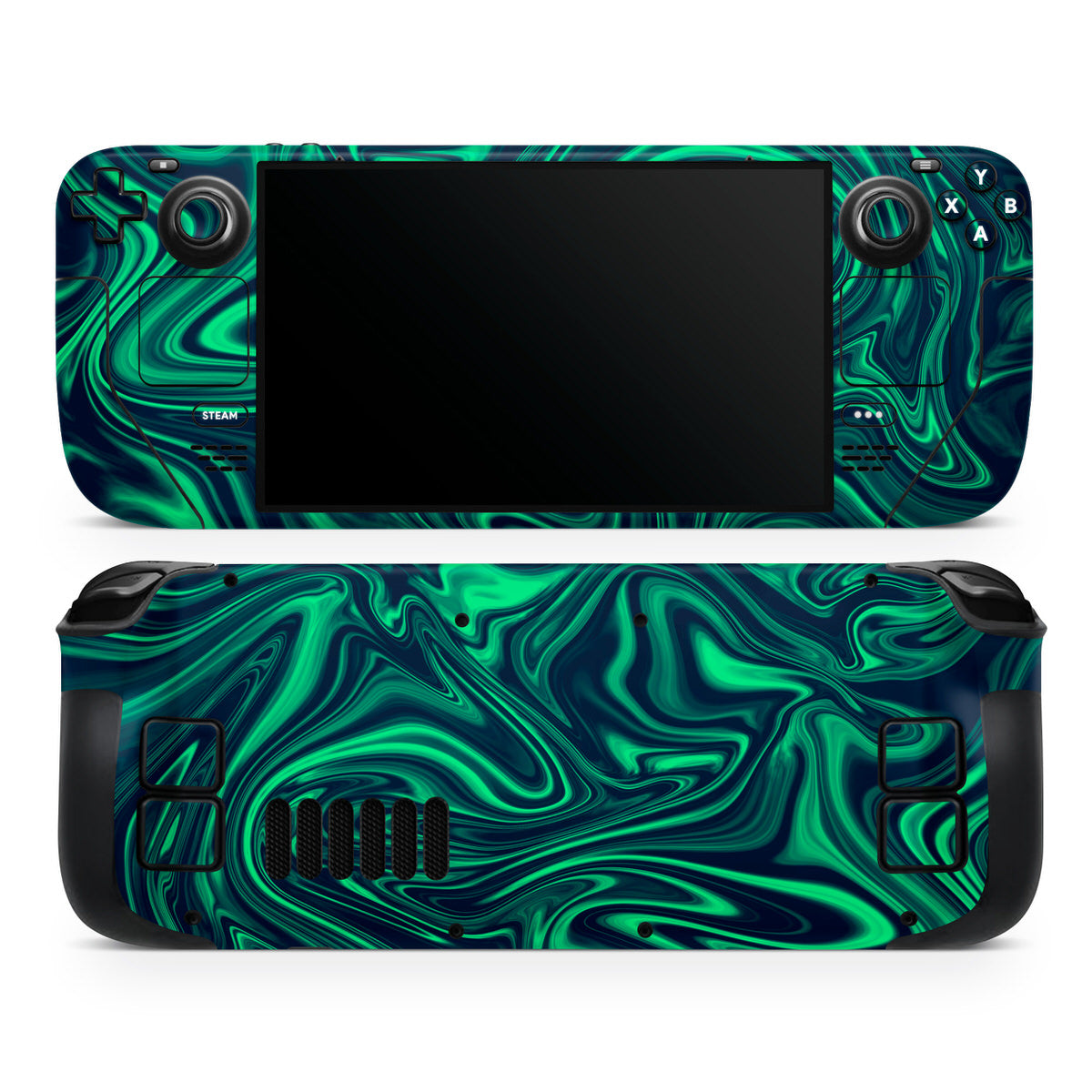 acid liquid marble steam deck oled skin