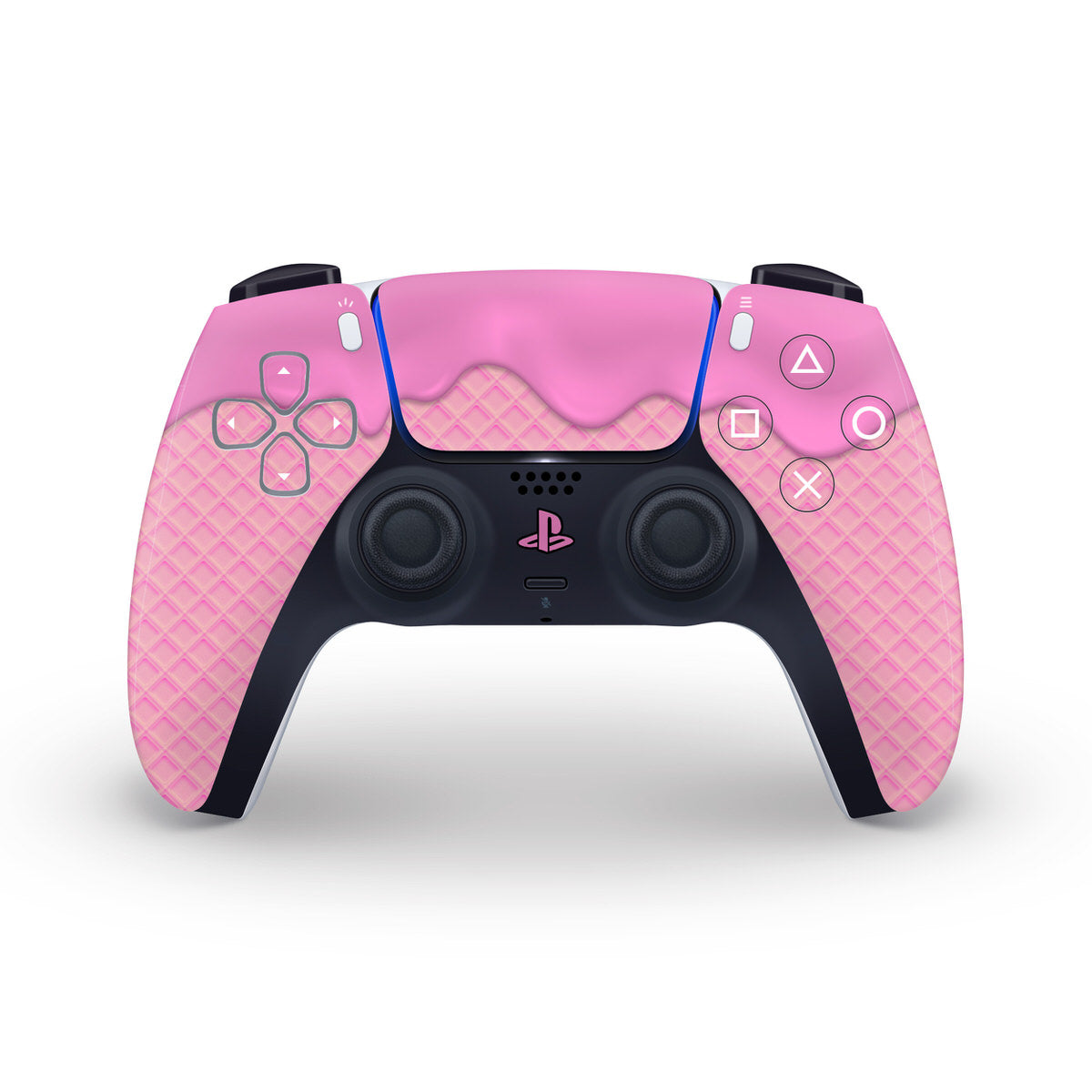 all pink ice cream ps5 controller skin