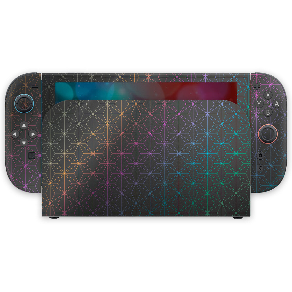 anodized asanoha nintendo switch 2 skin