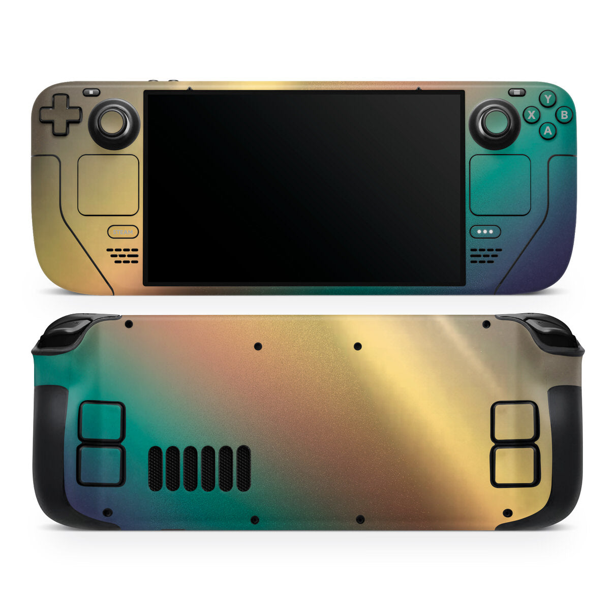 anodized brass steam deck oled & lcd skin