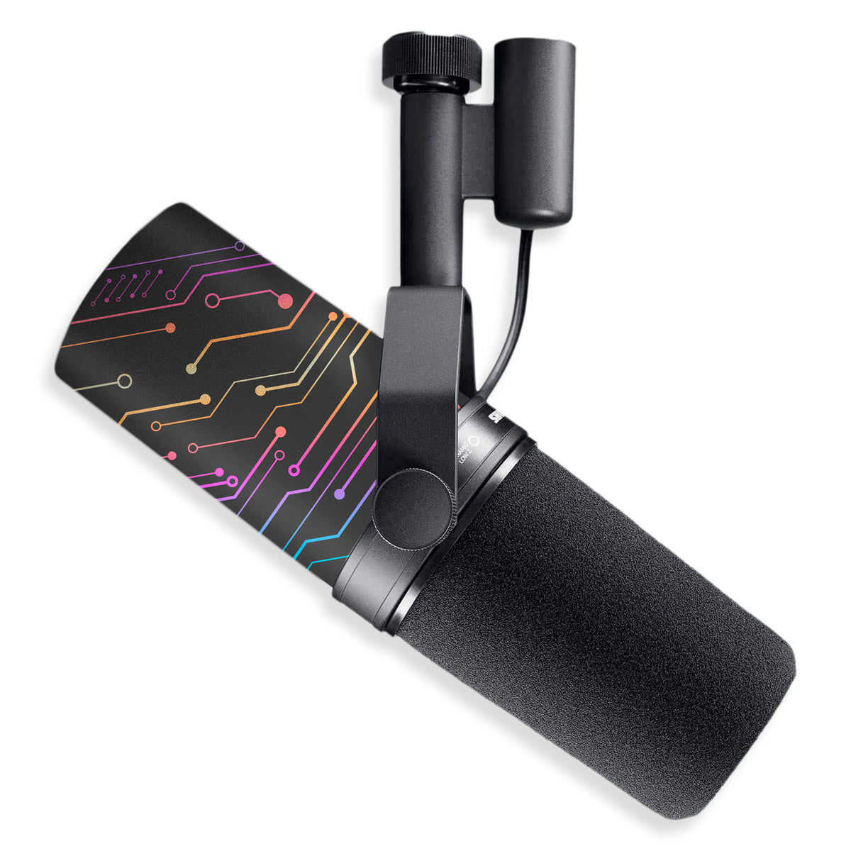 anodized cybernetic shure sm7b microphone skin