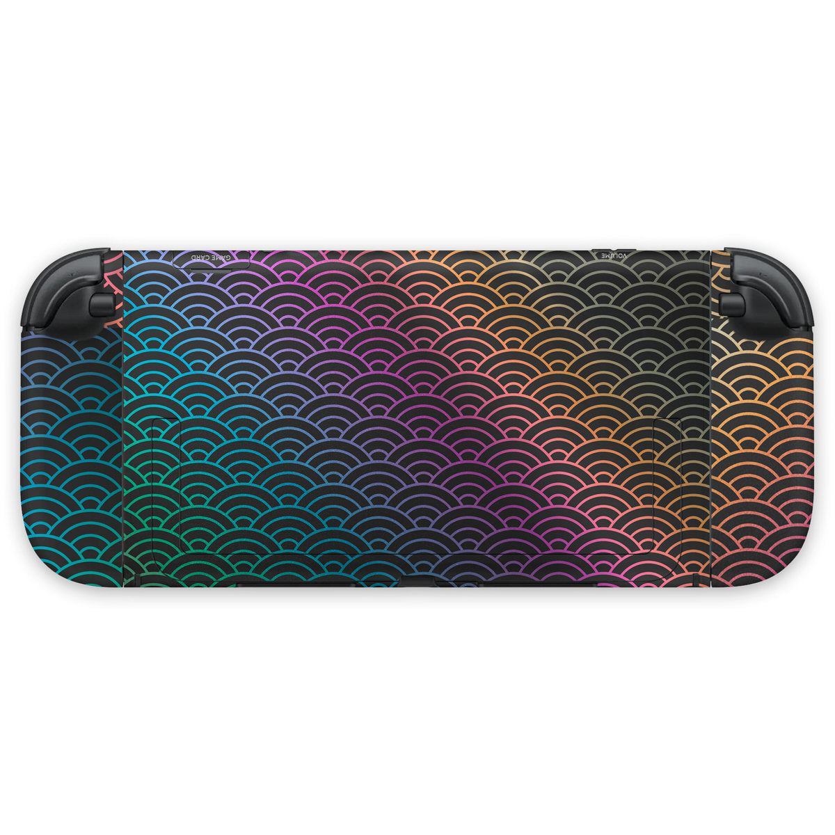 anodized seigaiha waves nintendo switch 2 console & joycon skin