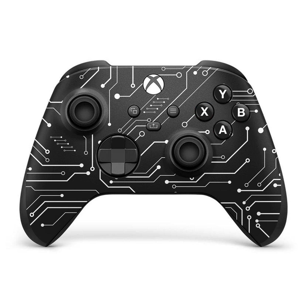 black cybernetic xbox series x controller skin