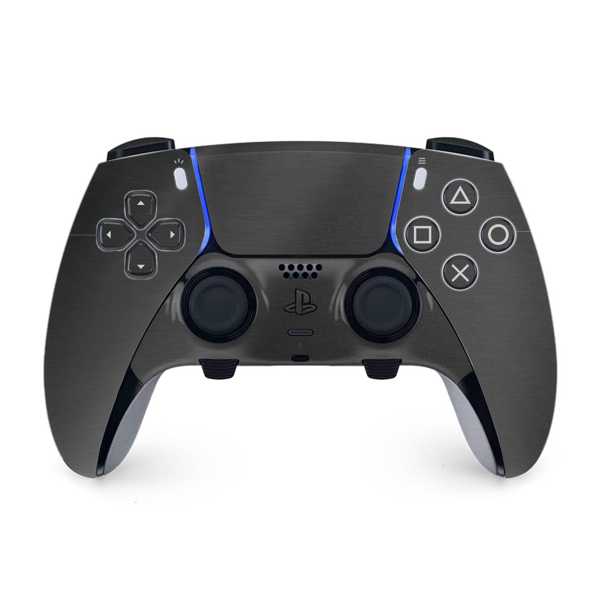 black steel ps5 dualsense edge controller skin