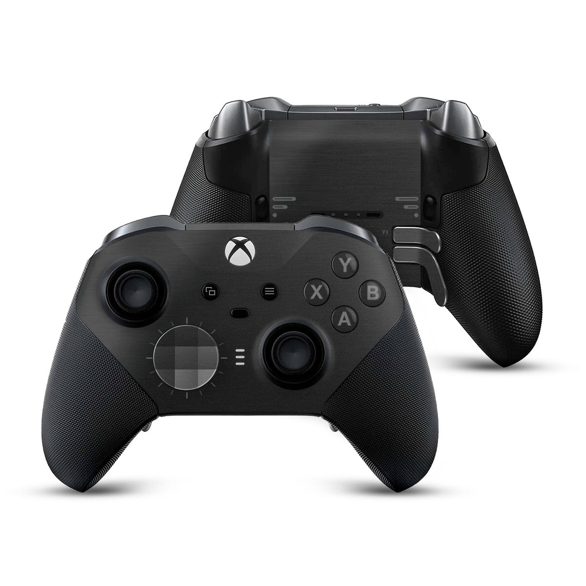 black steel xbox elite controller series 2 skin