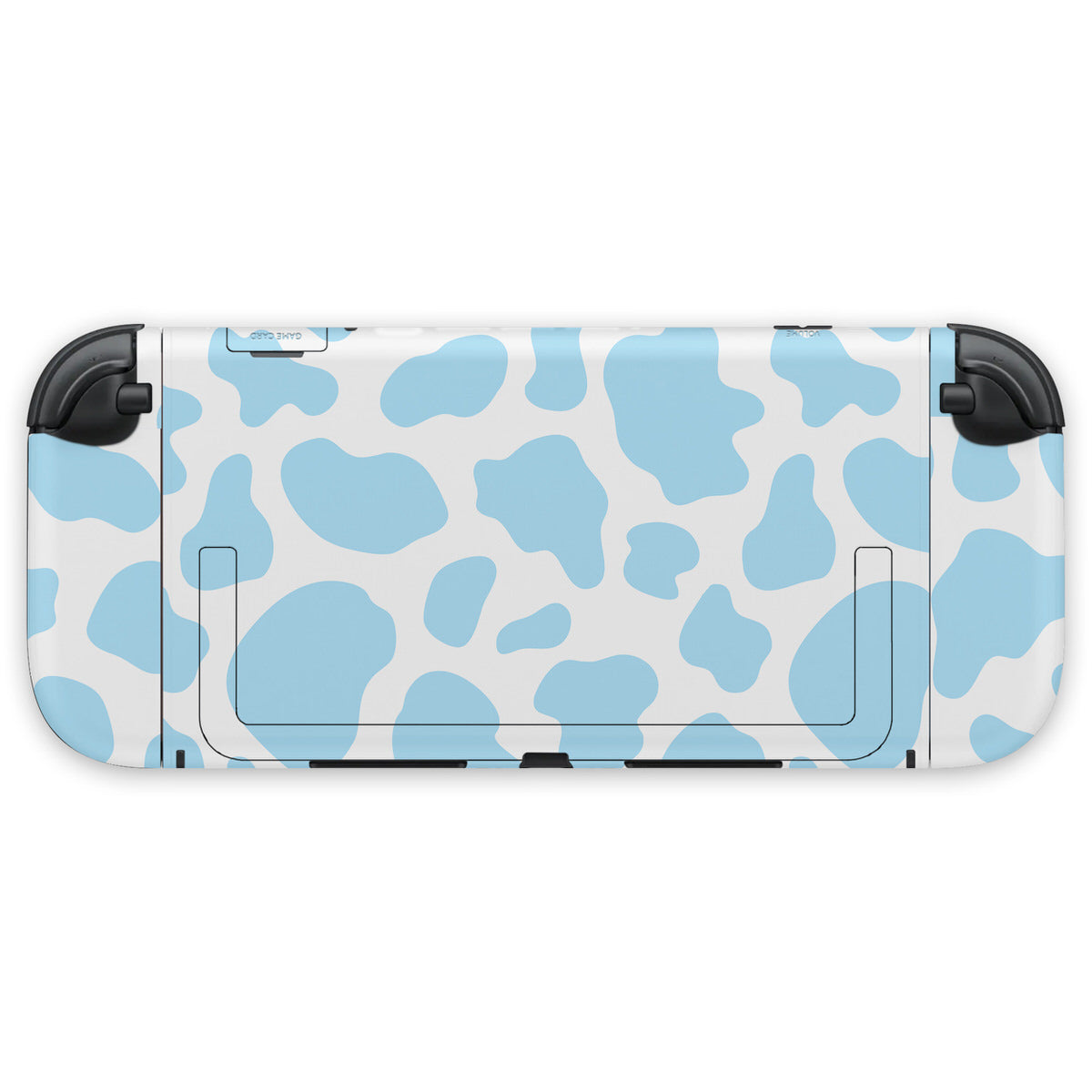 blue moo moo nintendo swtich 2 console & joycon skin