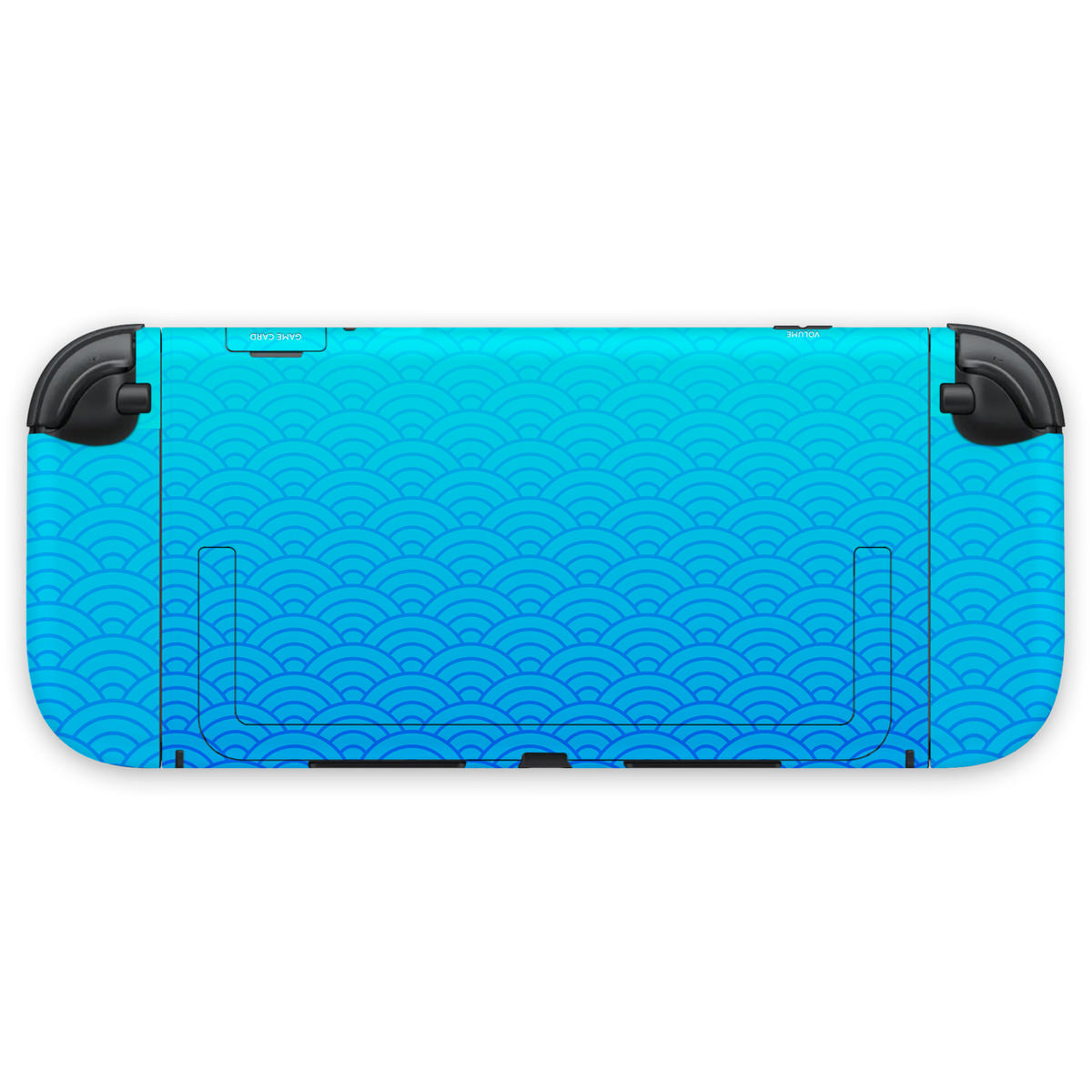 blue seigaiha wave nintendo switch 2 console & joycon decal skin