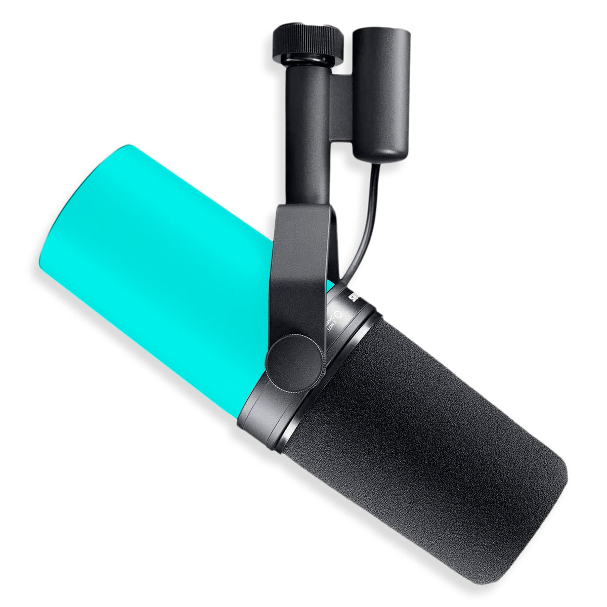 Bright Turquoise Shure SM7B Microphone Skin