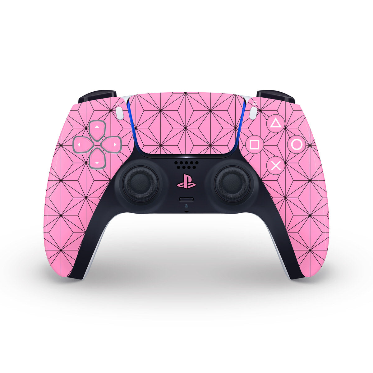 cherry asanoha ps5 controller skin nezuko kimono