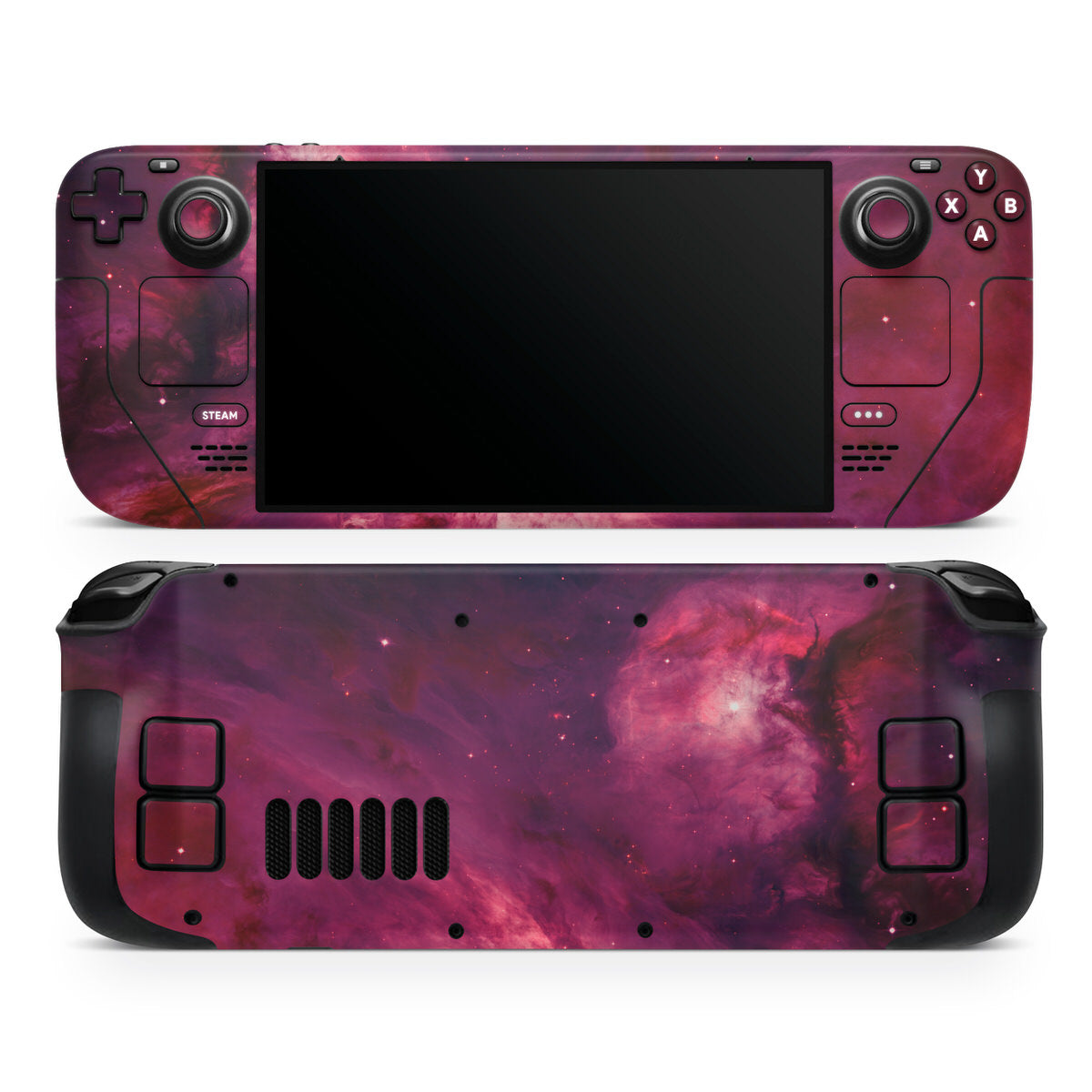 cherry nebula steam deck oled skin