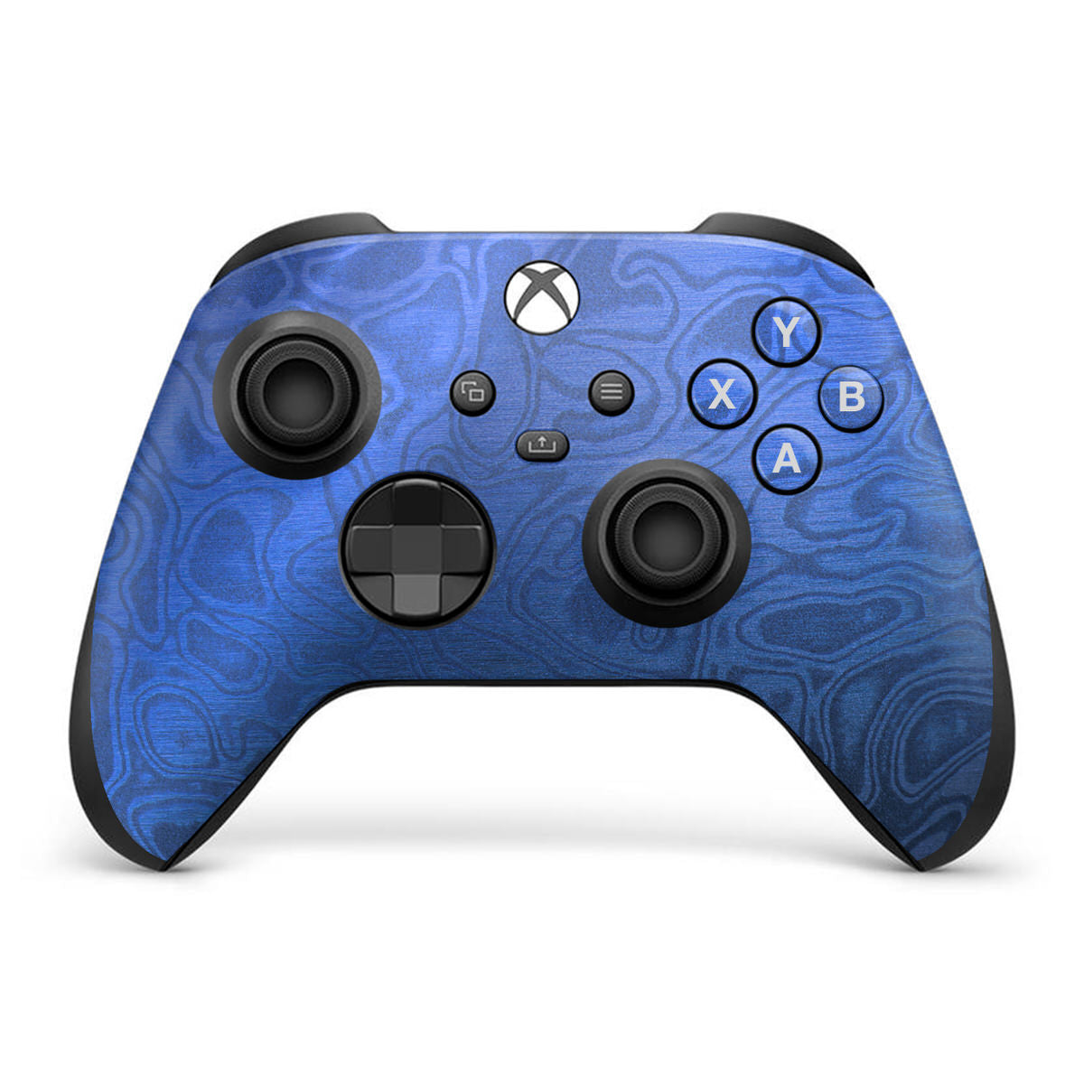 cobalt damascus xbox series x controller skin