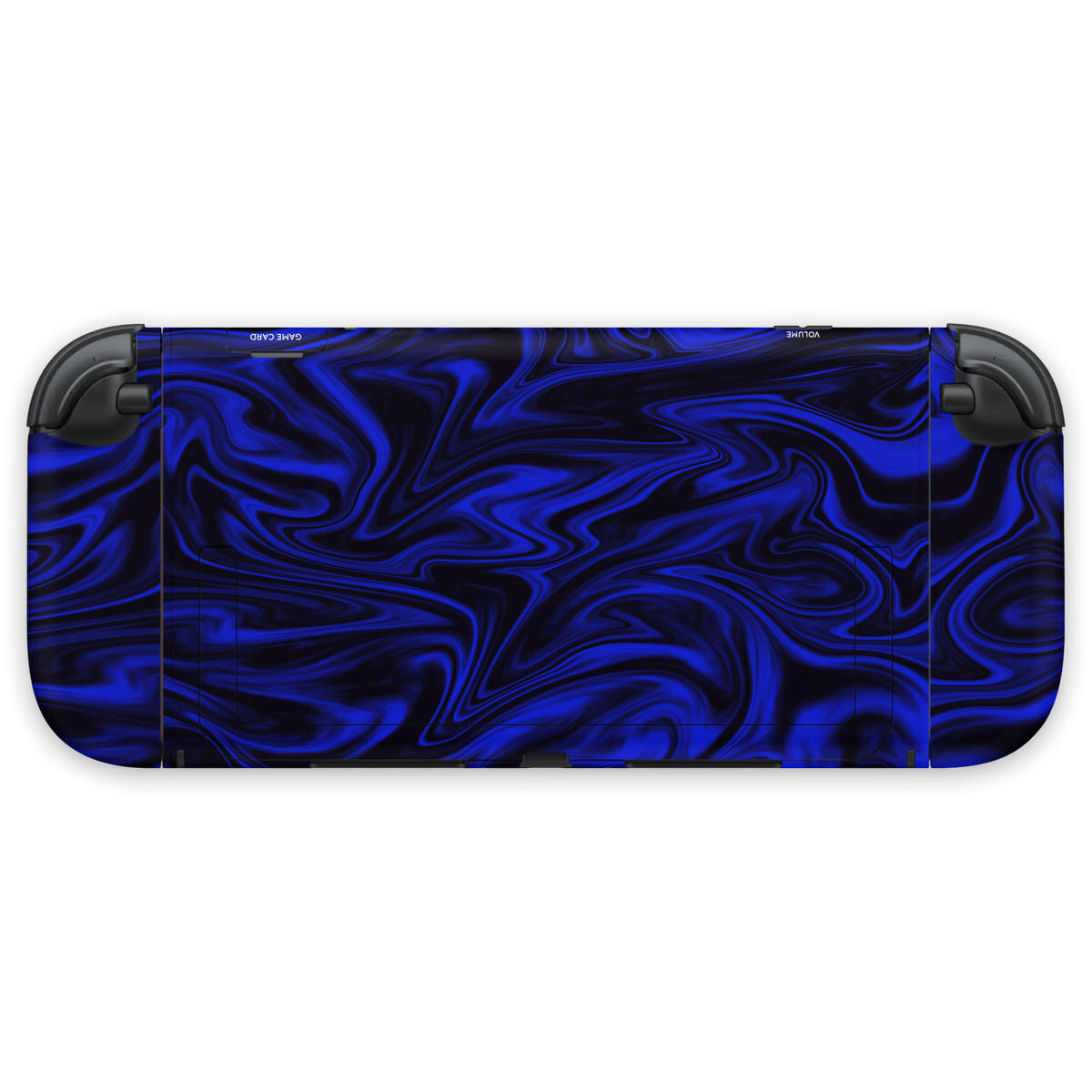 cobalt liquid marble nintendo switch 2 console & joycon skin
