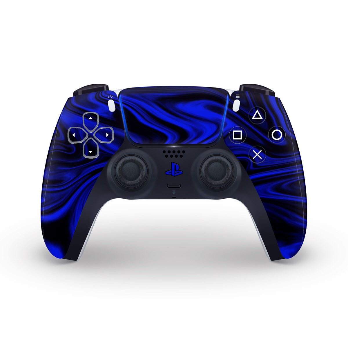 Cobalt Liquid Marble PS5 Controller Skin