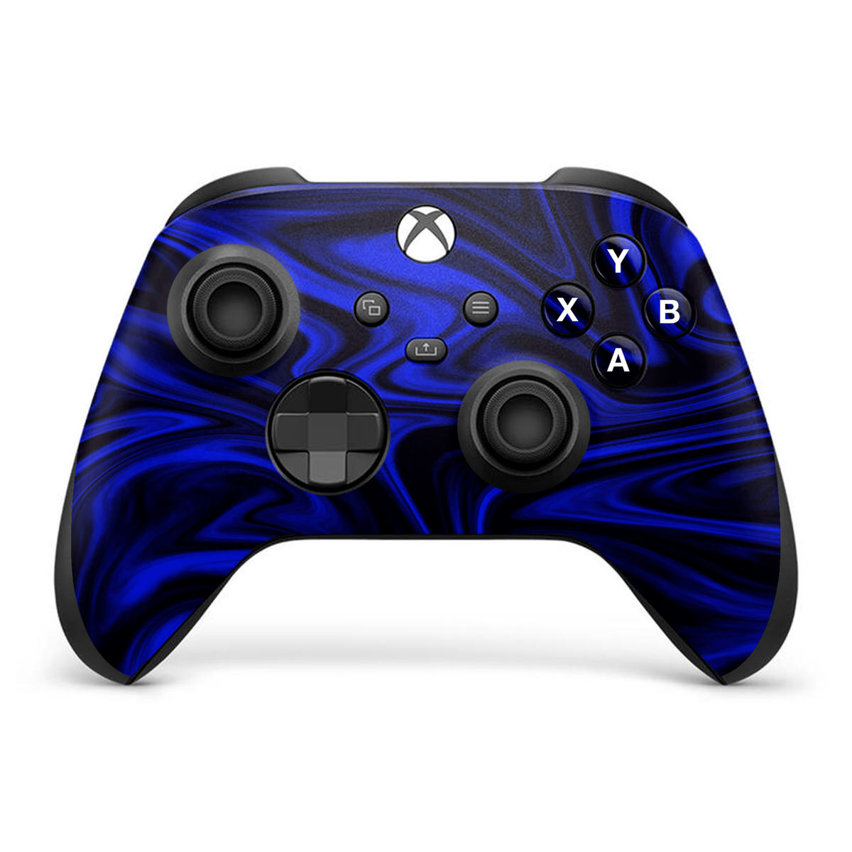 cobalt liquid marble xbox series x controller skin