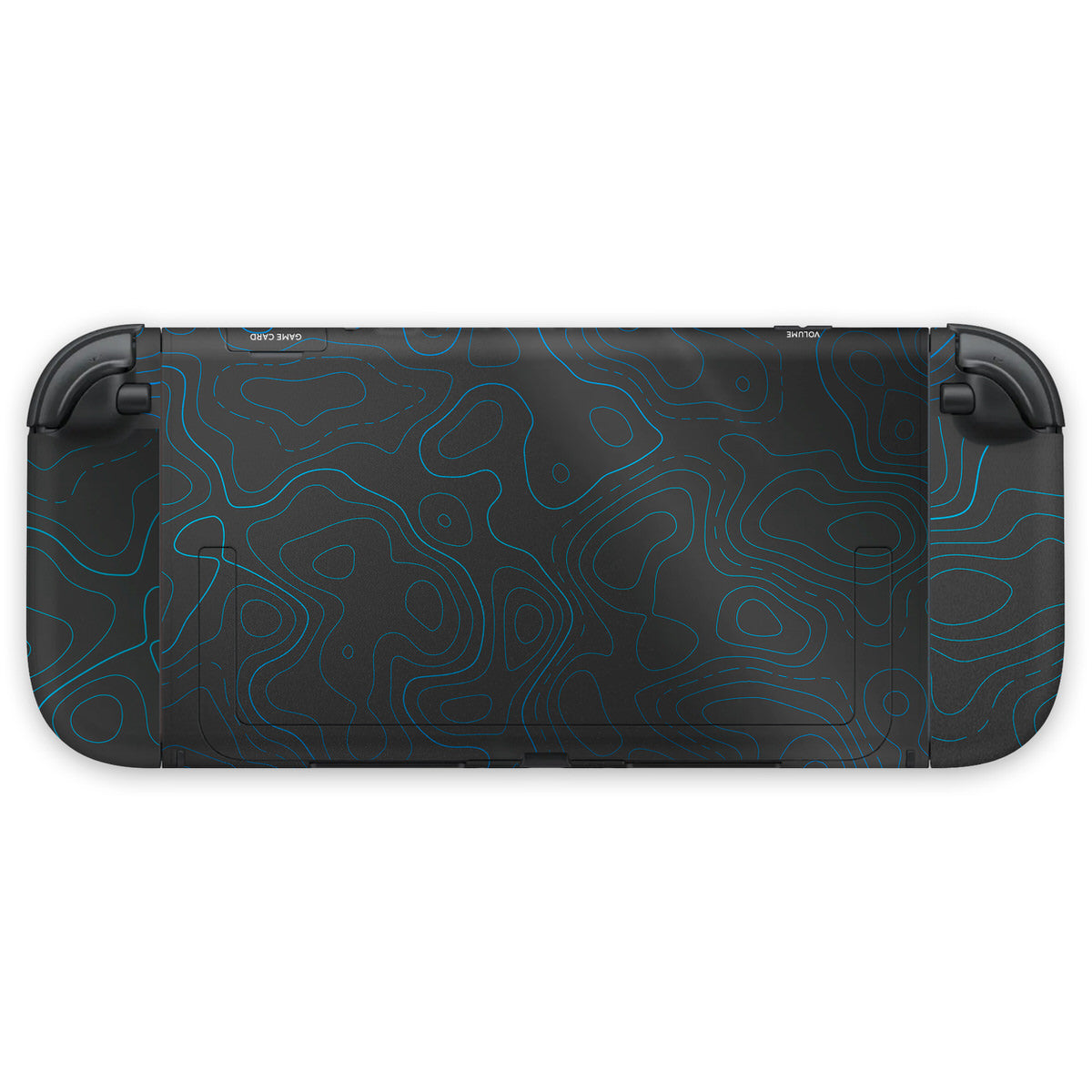 cobalt topographic nintendo switch 2 joycon & consle skins