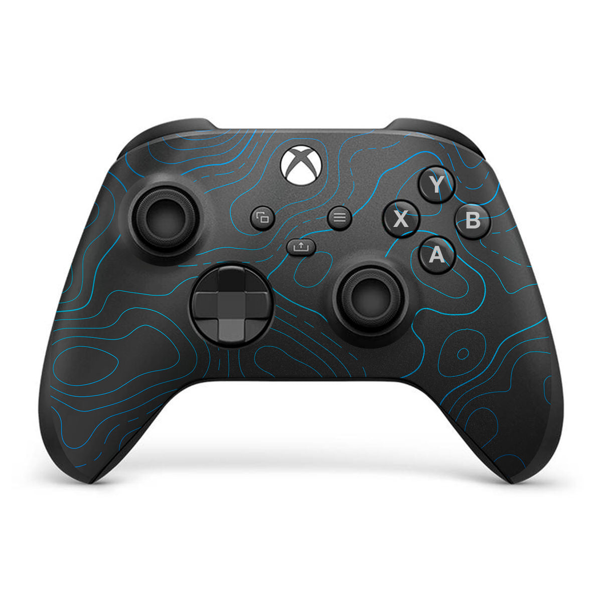 cobalt topographic nintendo switch 2 skin