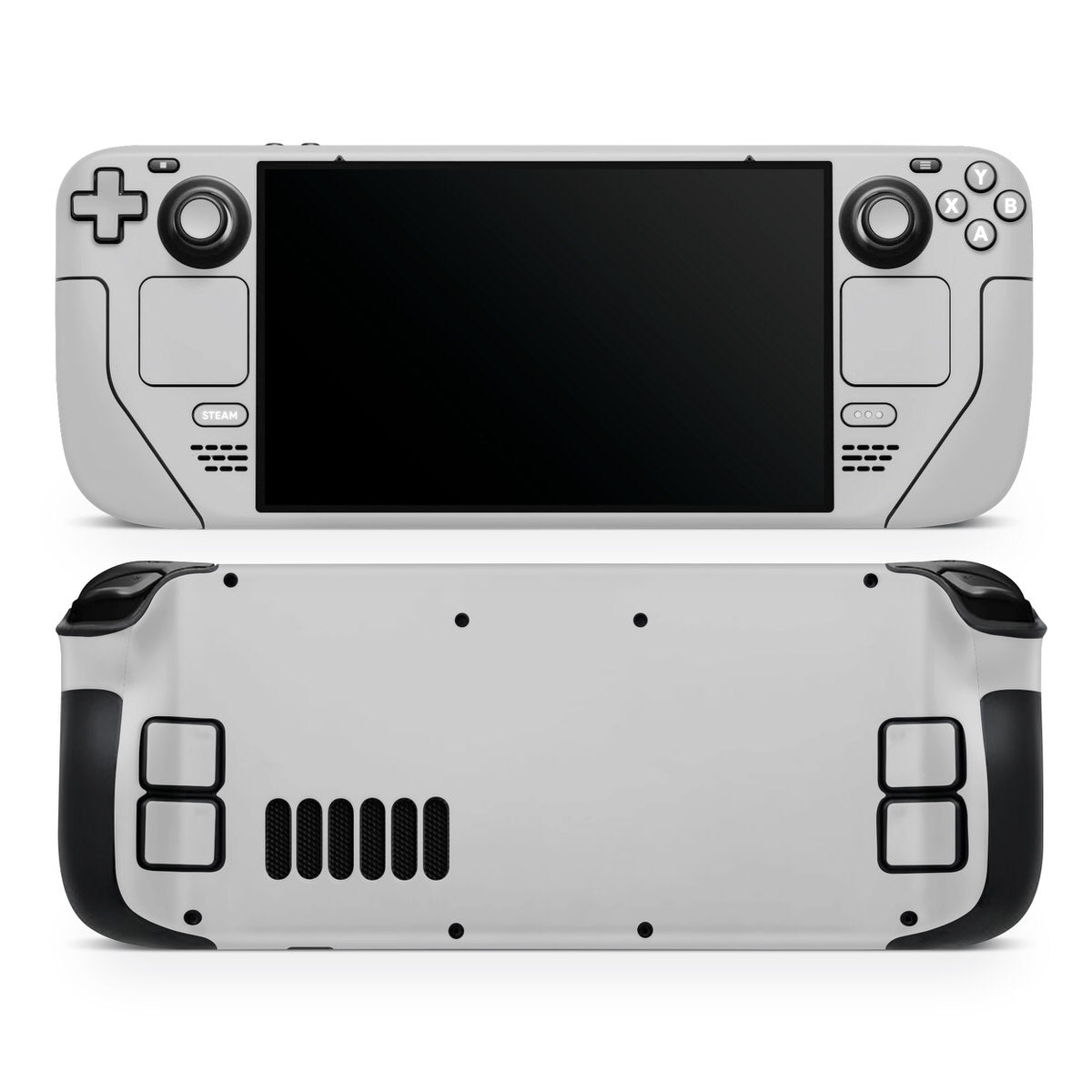 cold grey steam deck oled skin