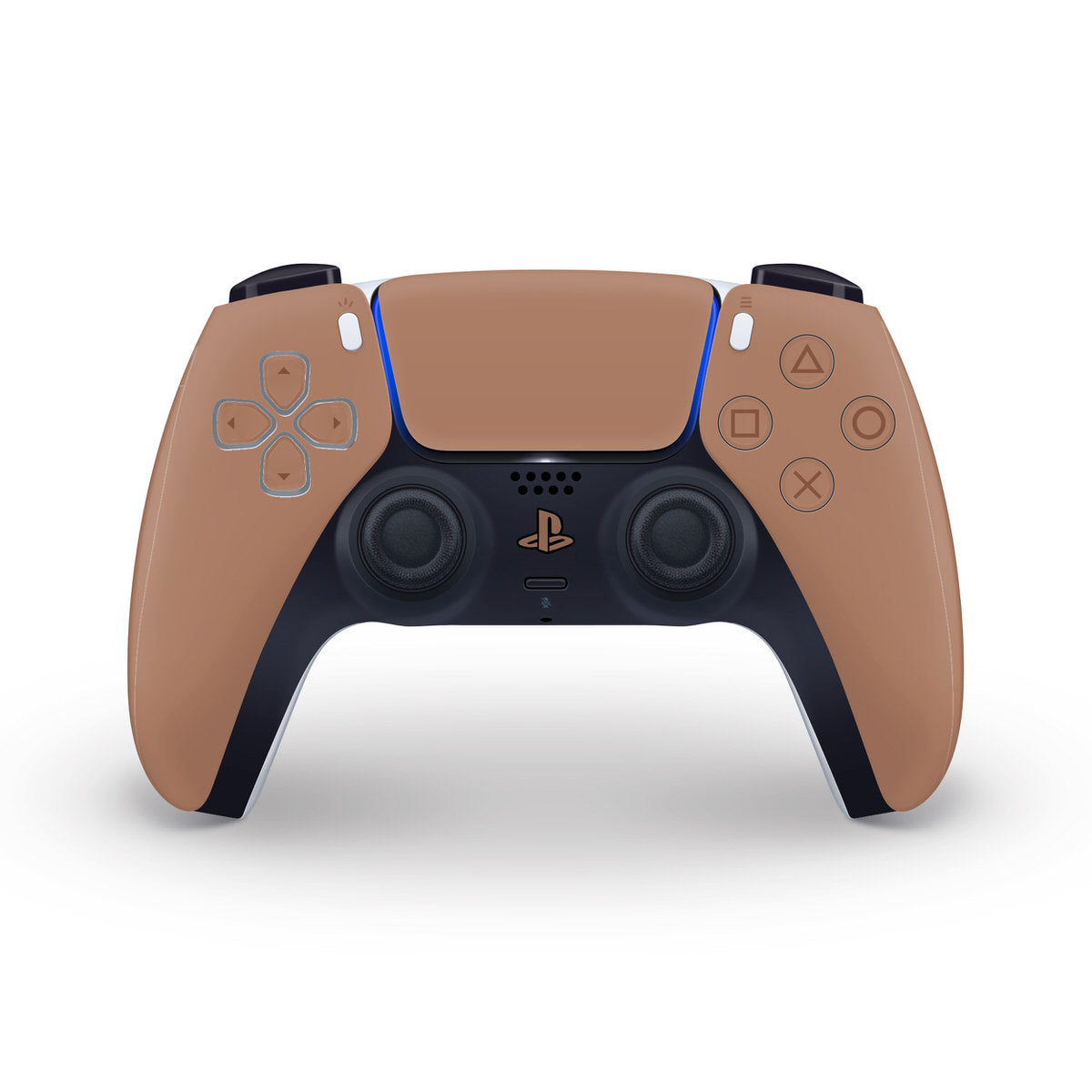 cozy brown ps5 controller skin
