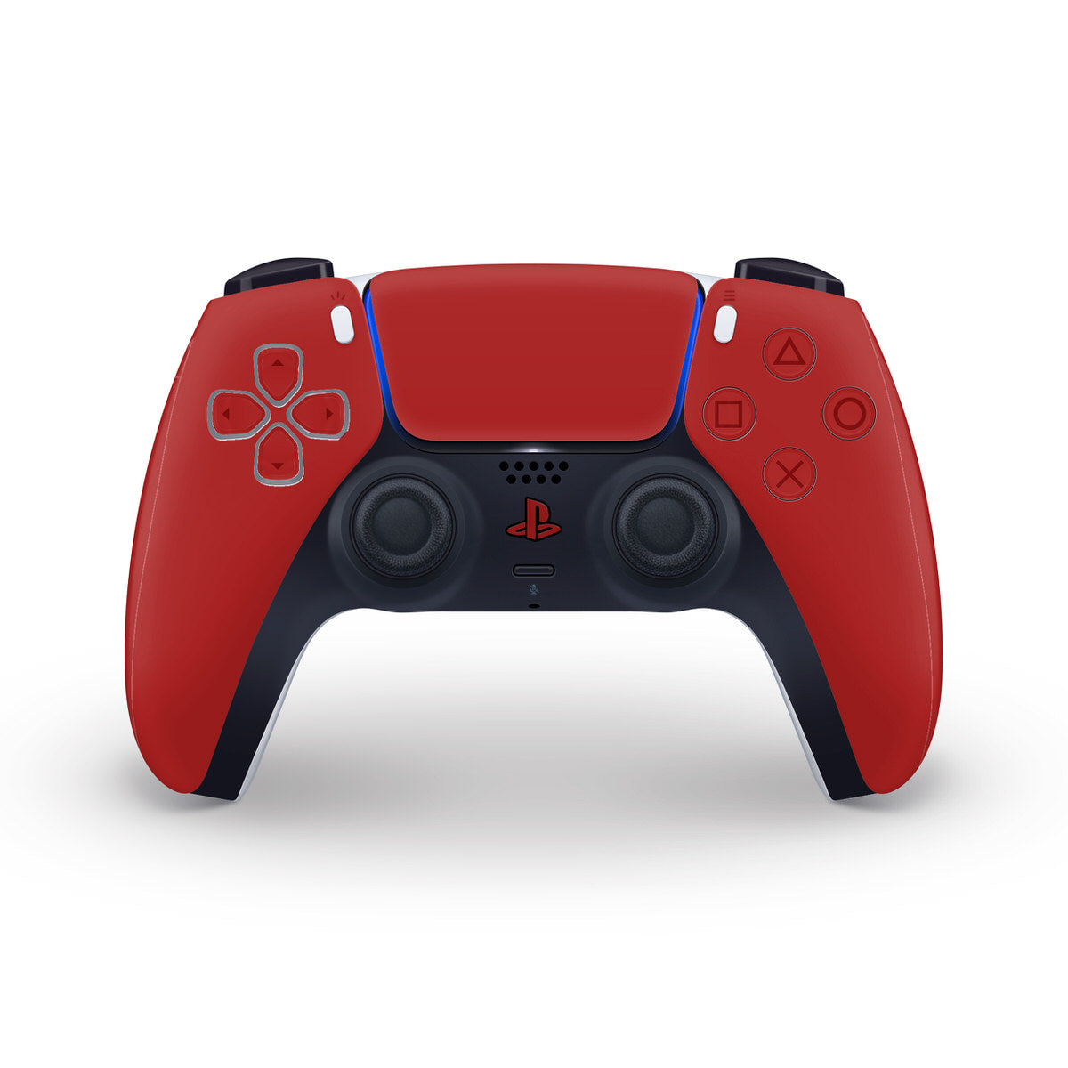 cozy red ps5 controller skin