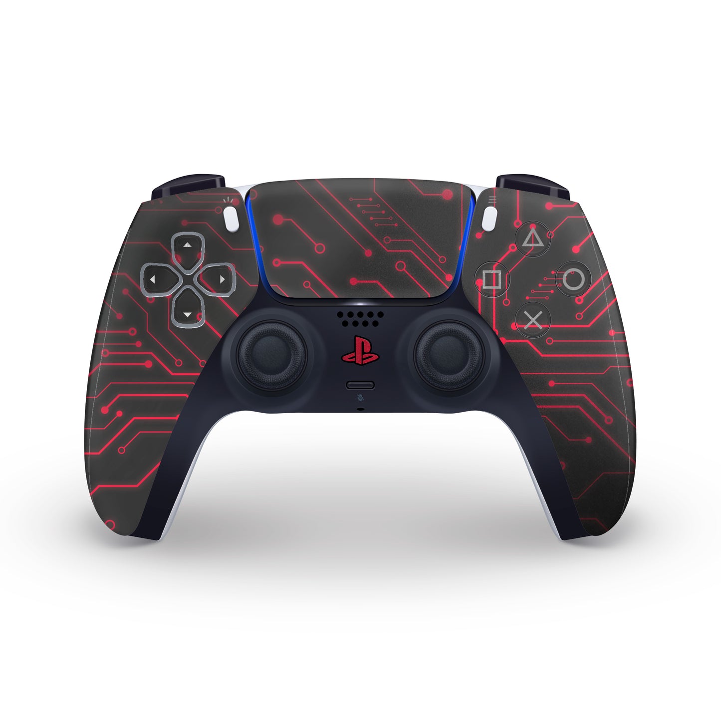 crimson cybernetic ps5 controller skin