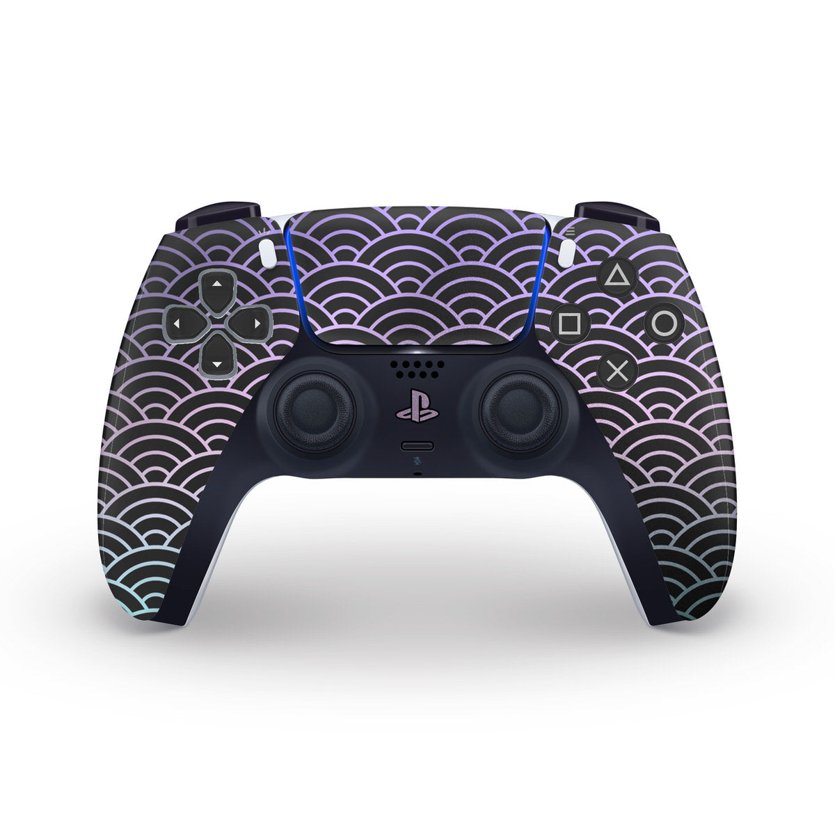 fairy seigaiha waves ps5 controller skin