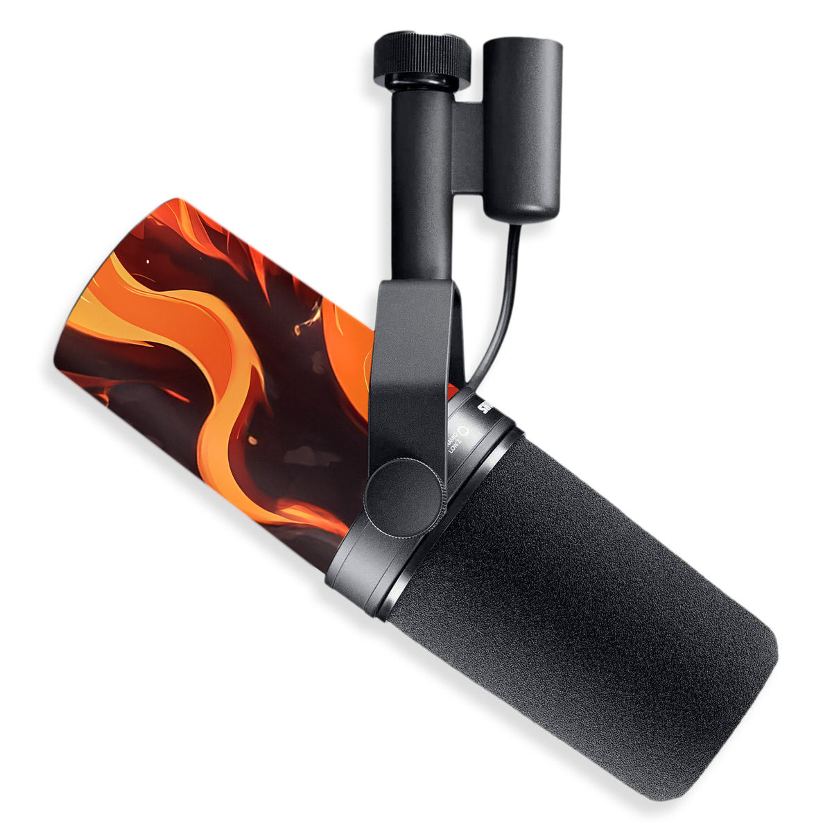 fire type shure sm7b microphone skin