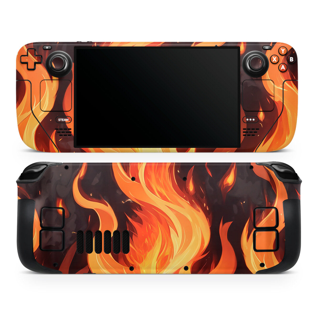 fire type steam deck oled skin