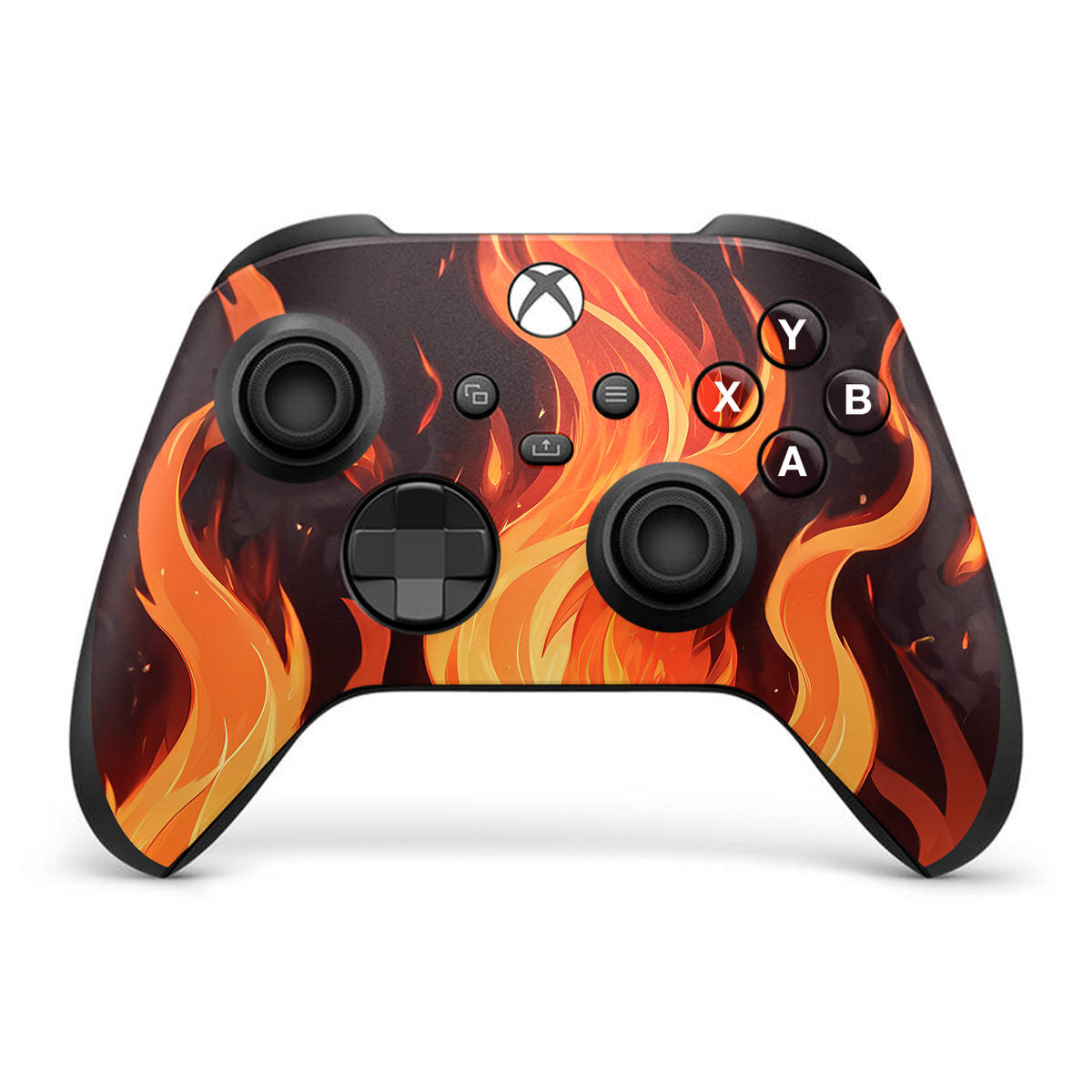 fire type xbox series x controller skin