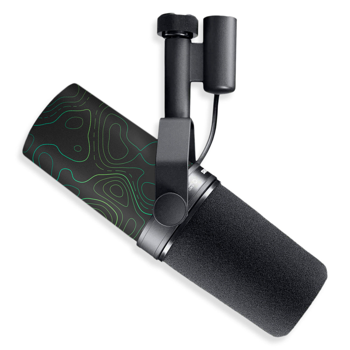 gamma topographic shure sm7b microphone skin