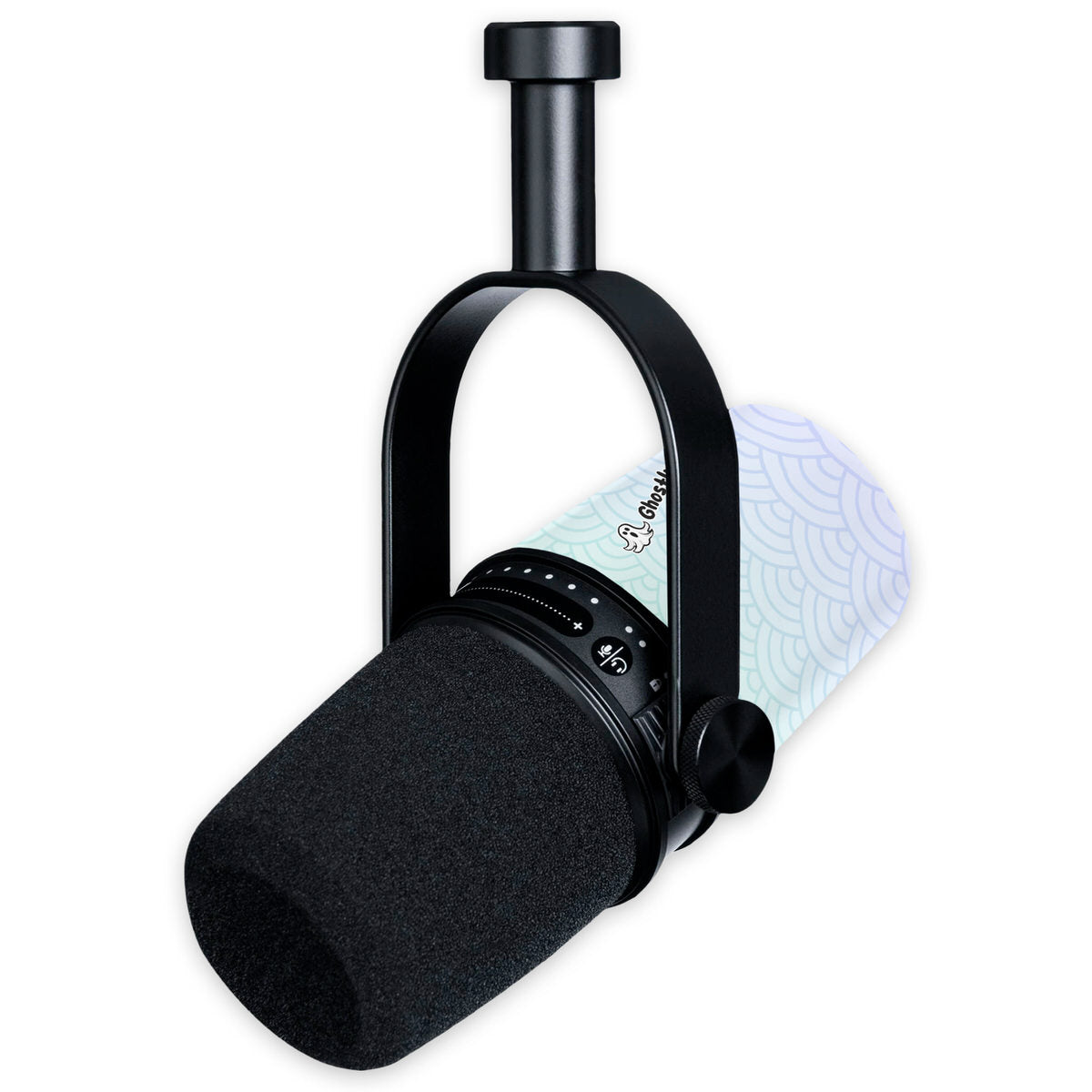 ghostlyguard seigaiha waves shure mv7 microphone skin