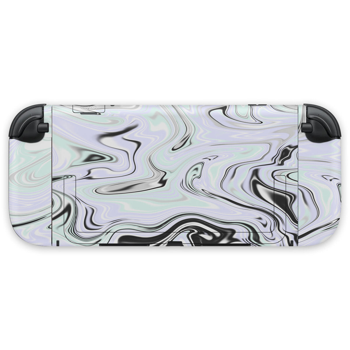 ghostly liquid marble nintendo switch 2 joycon & console decal skin