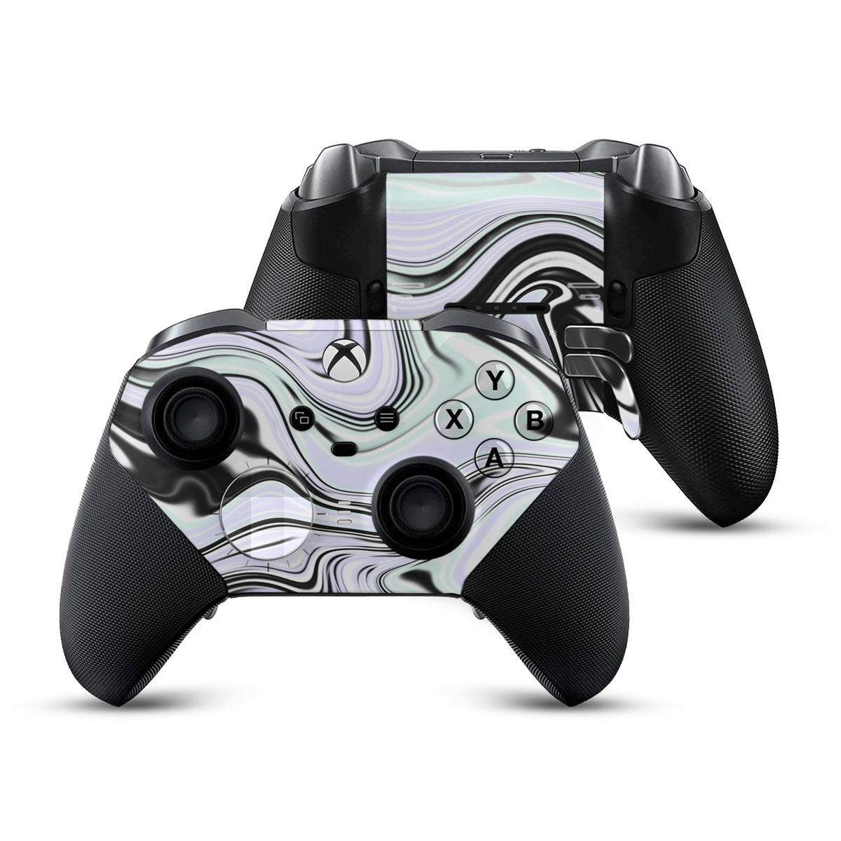ghostly liquid marble xbox elite series 2 controller skin
