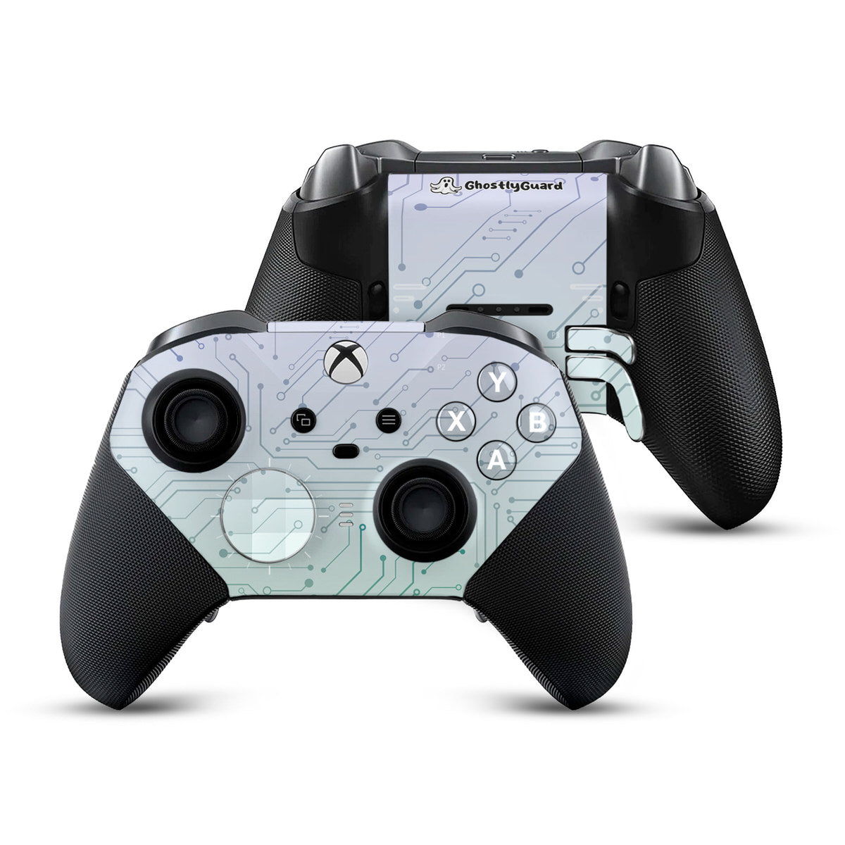 ghostlyguard cybernetic xbox elite series 2 controller skin