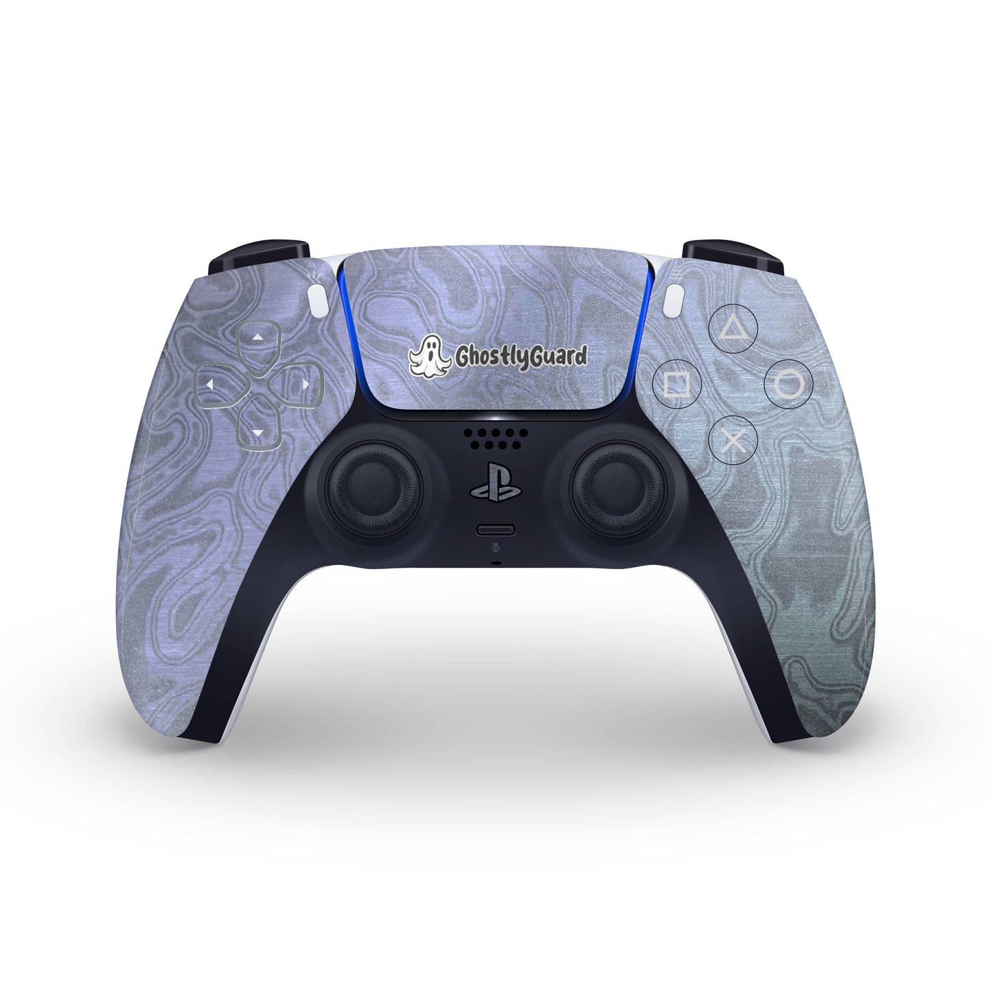ghostlyguard damascus ps5 controller skin