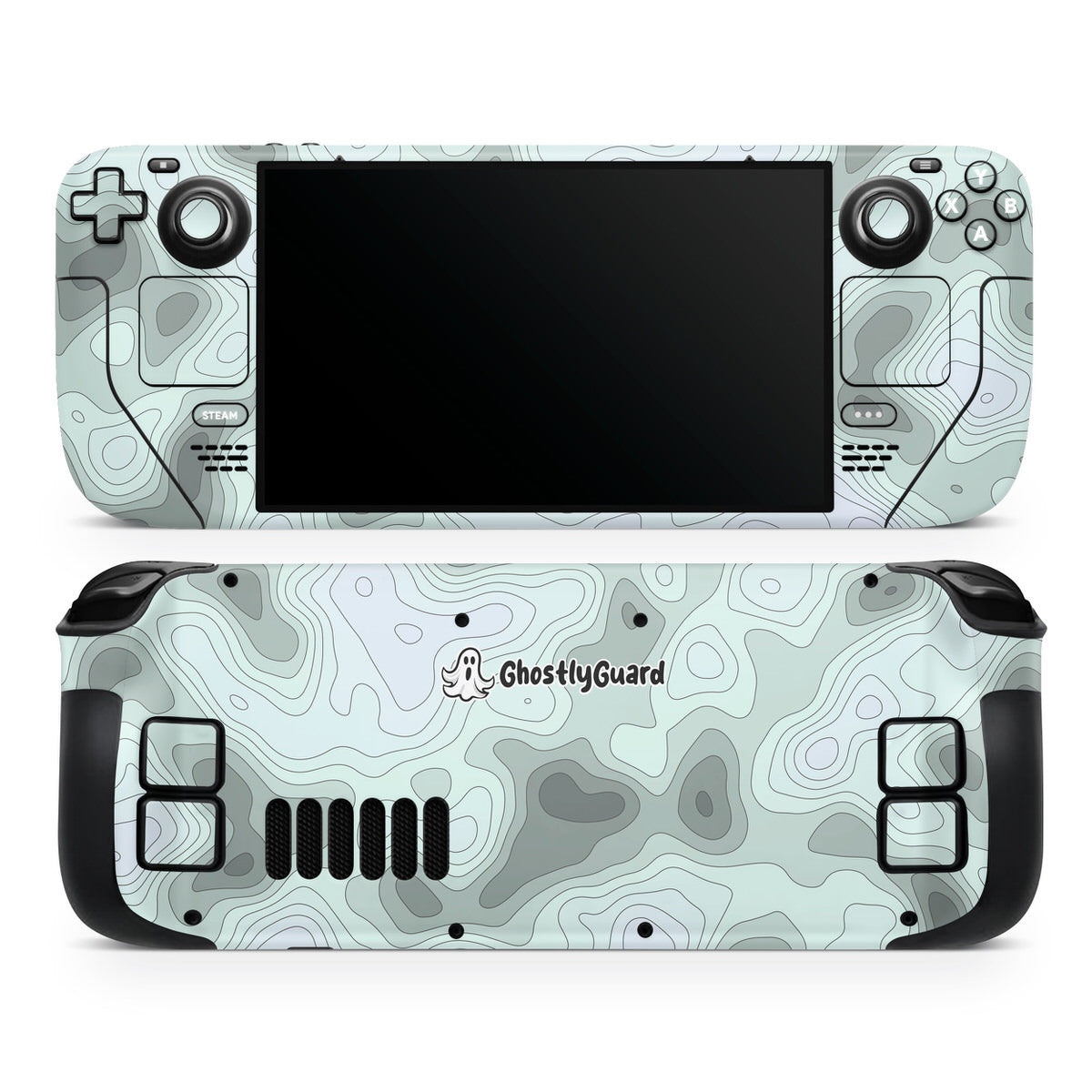 GhostlyGuard Topographic Steam Deck OLED Skin