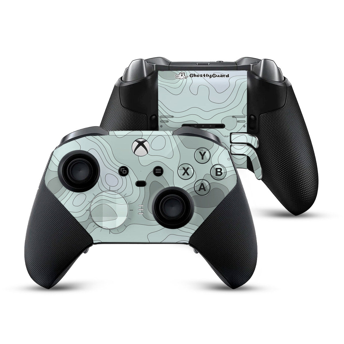 ghostlyguard topographic xbox elite series 2 controller skin