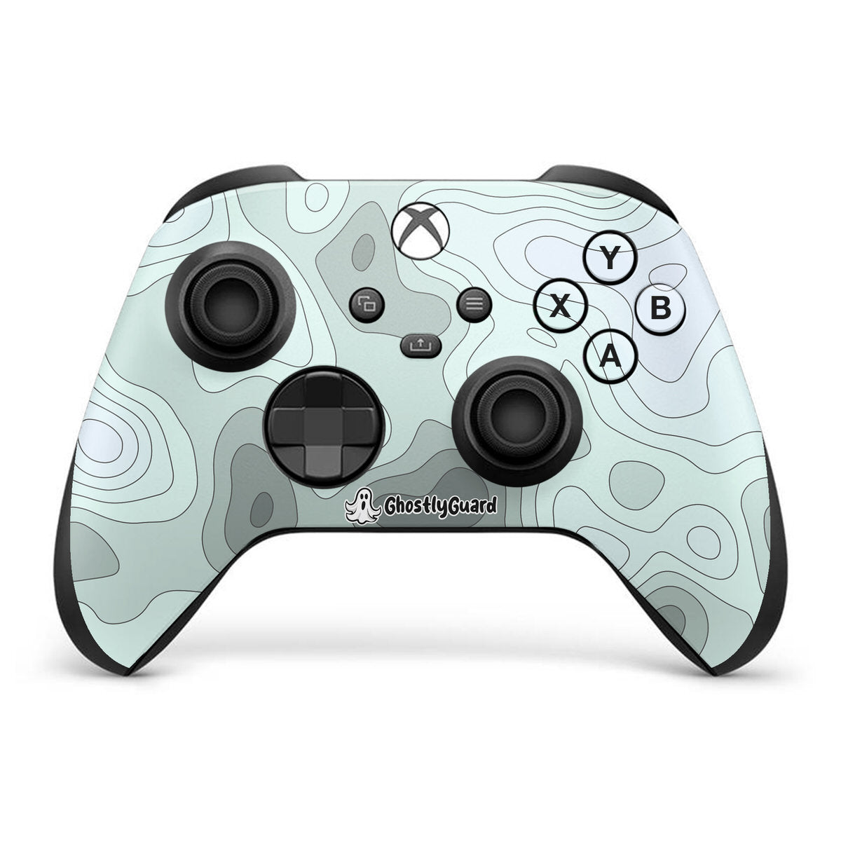 ghostlyguard topographic xbox series x controller skin