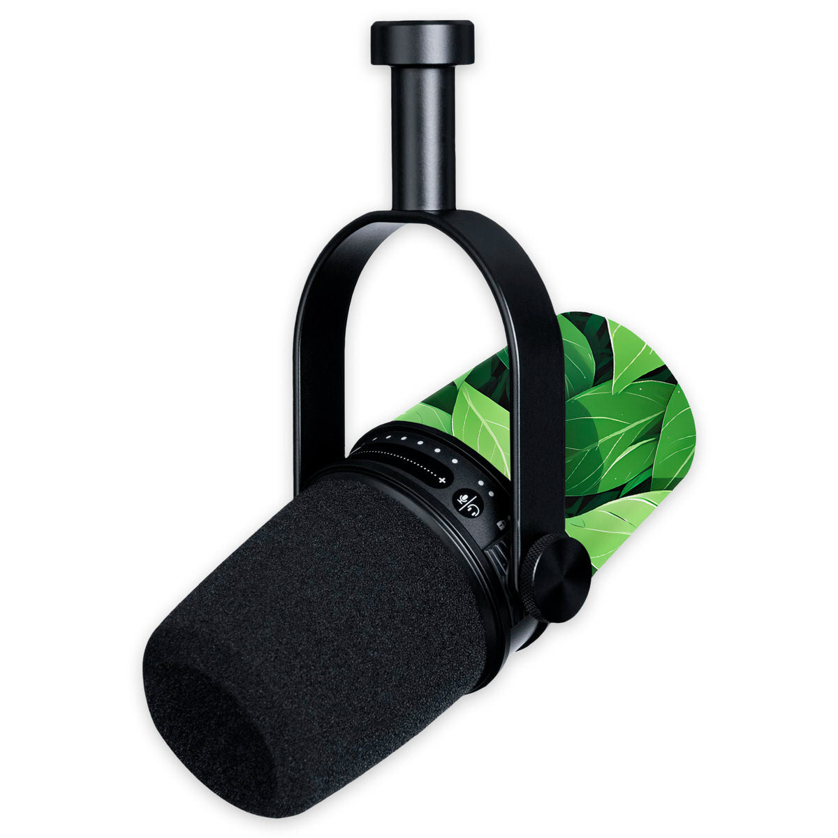 grass type shure mv7 microphone skin