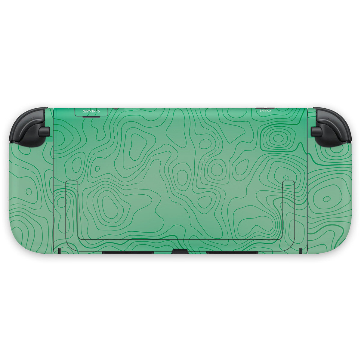 green topographic nintendo switch 2 console & joycon skin