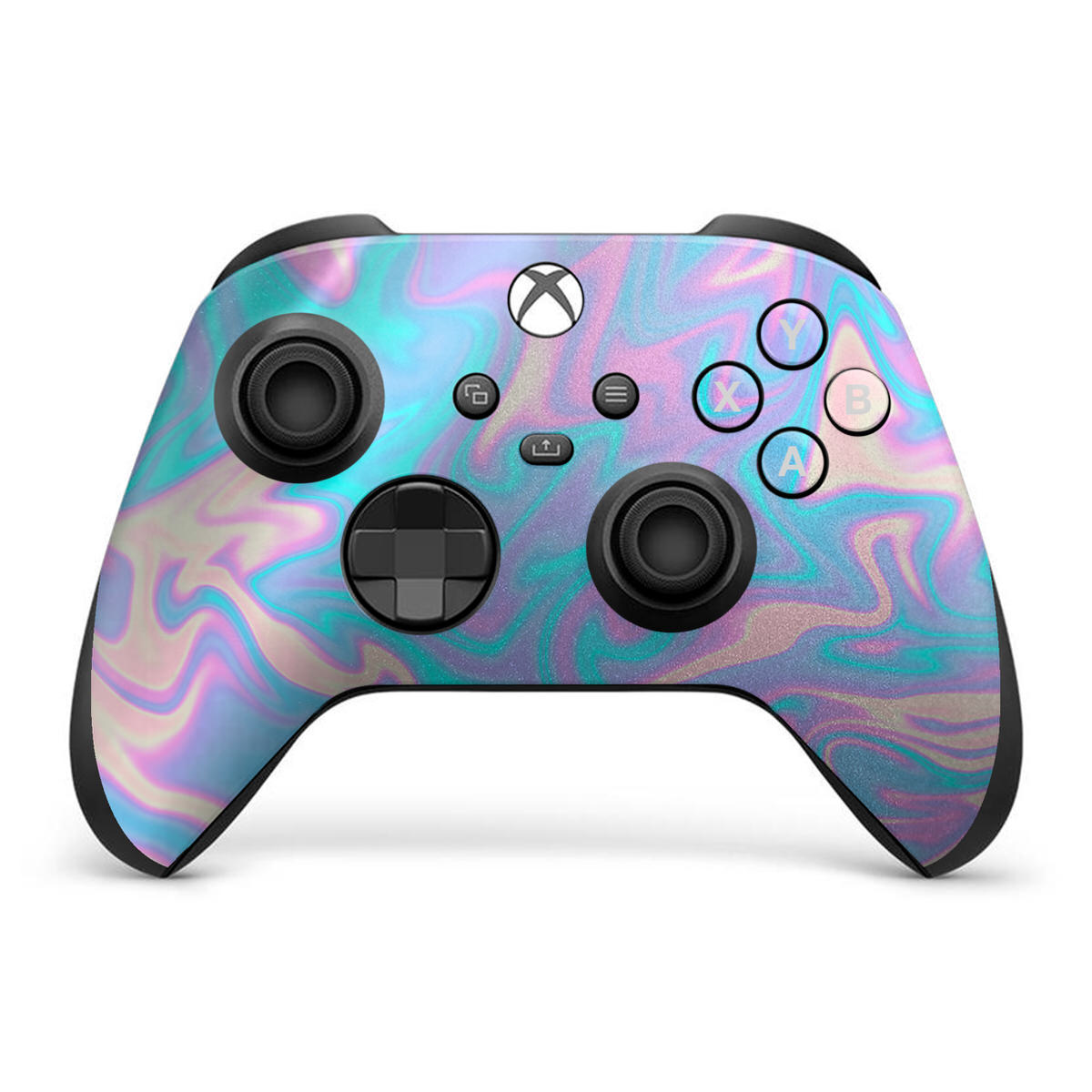 holo liquid marble xbox series x controller skin