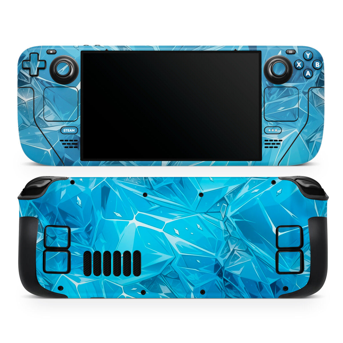 ice type steam deck oled skin