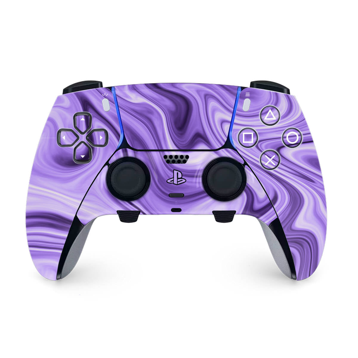 lavender liquid marble ps5 dualsense edge controller skin