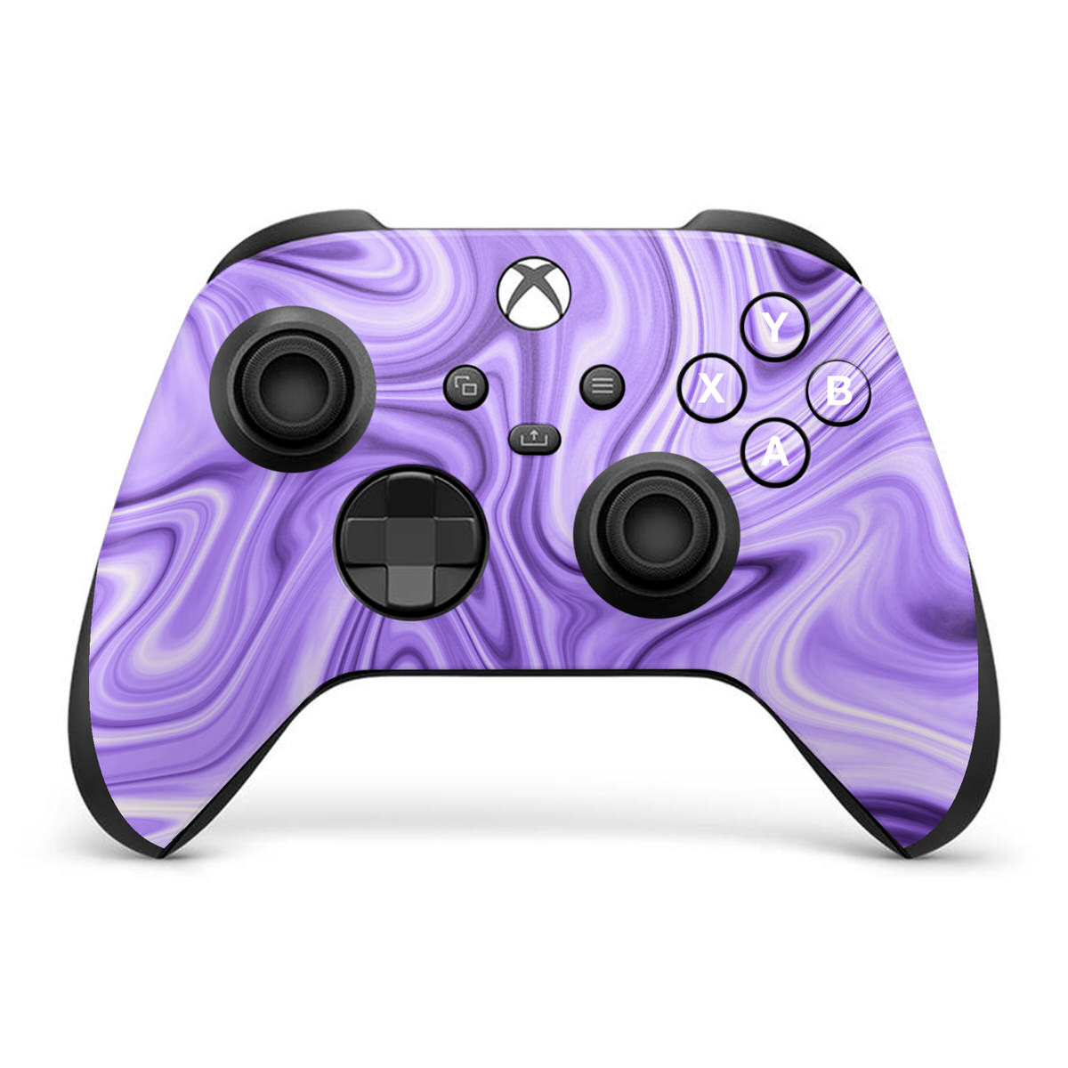 lavender liquid marble xbox series x controller skin