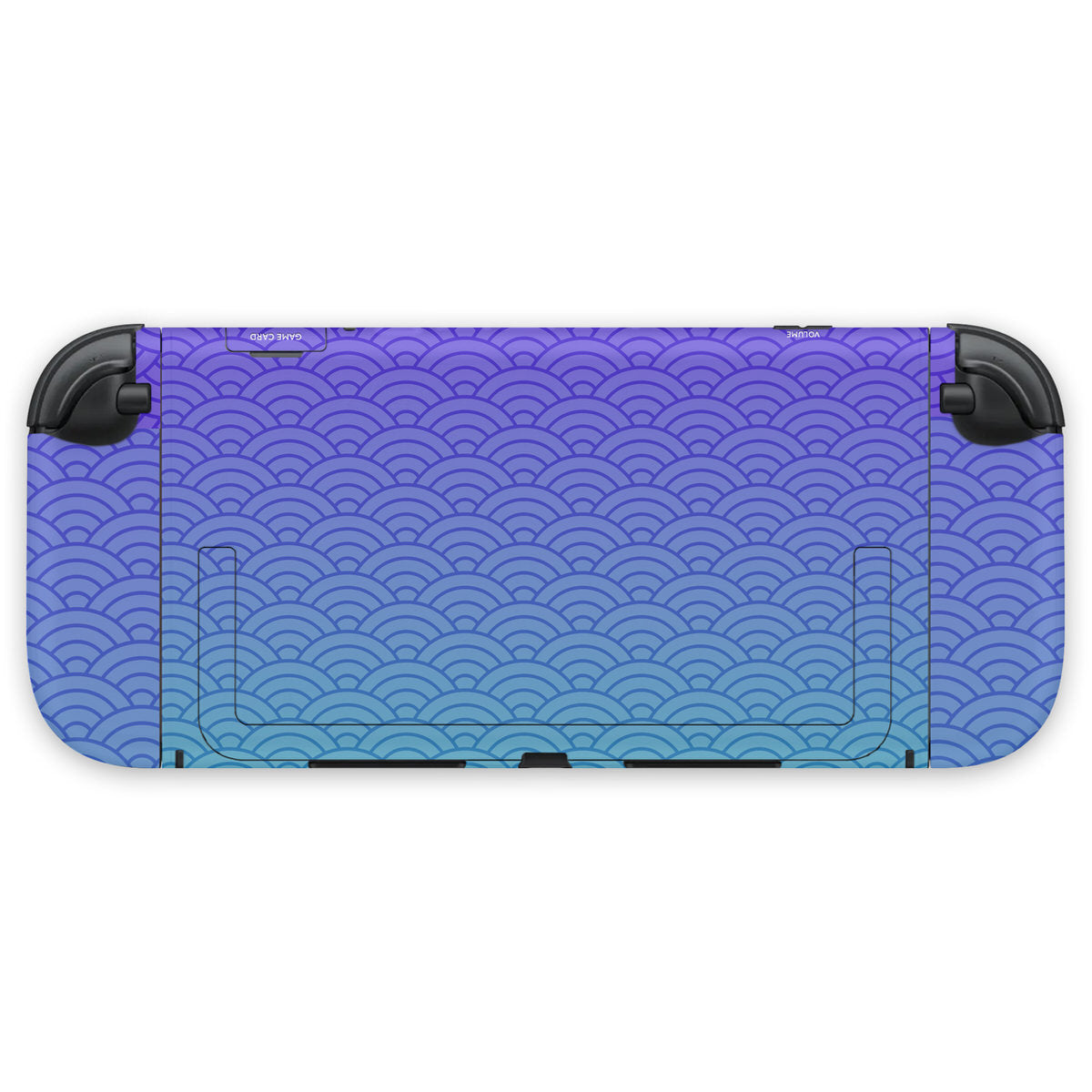 lavender seigaiha waves nintendo switch 2 console & joycon decal skin