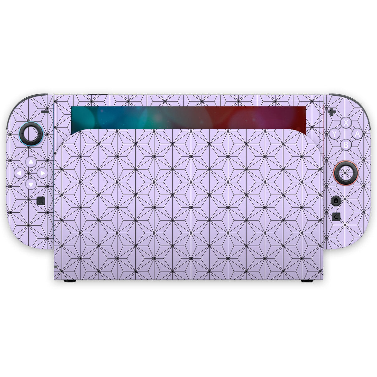 lilac asanoha nintendo switch 2 skin