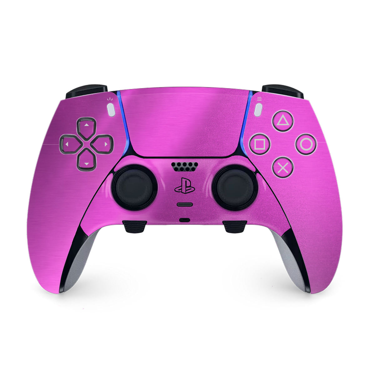 magenta steel ps5 dualsense edge controller skin