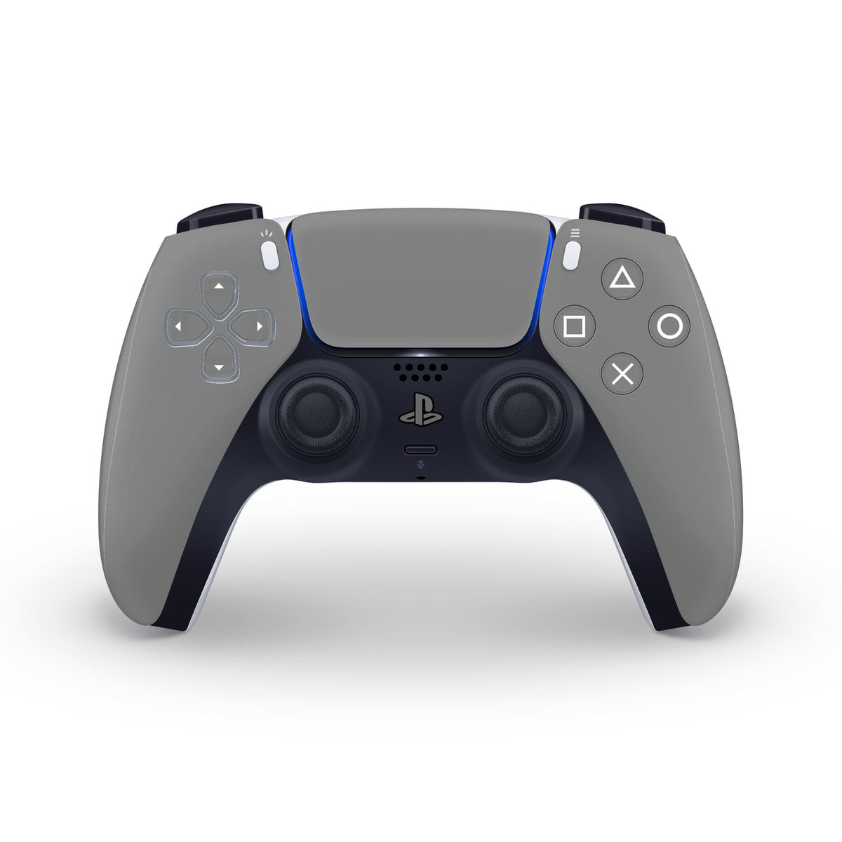 middle grey ps5 controller skin