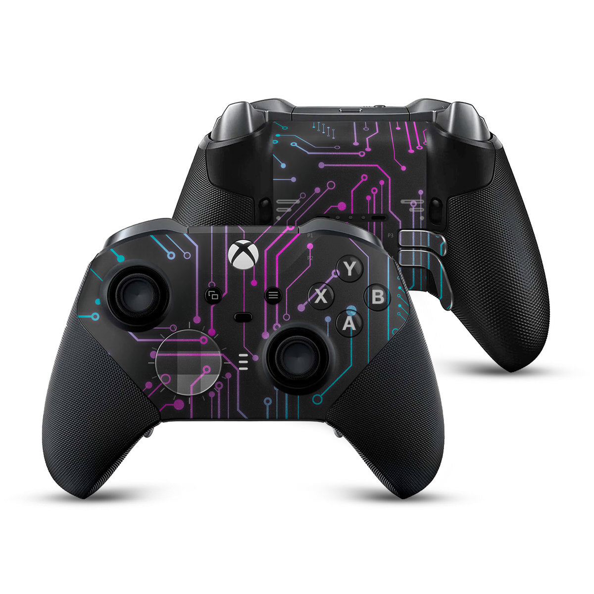 neon cybernetic xbox elite series 2 controller skin